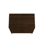 Manhattan Comfort Rockefeller Mid-Century Modern Tall Dresser and Nightstand Set - Brown-10