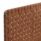 Modway Sparta Weave Vegan Leather Twin Headboard - Walnut Brown-Assembly Required