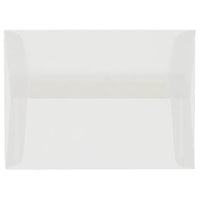 JAM Paper - Enveloppes d'invitation en vélin translucide A1 à 4 barres - 3,625 po x 5,125 po - Transparent - paquet de 25 (900797921)-Clair