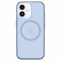 OtterBox Symmetry Clear Compatible with MagSafe Case with Camera Control for iPhone 17 - Silver Glade Blue-Integrated technology designed to support seamless interaction with Camera Control