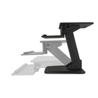 TygerClaw Sit-Stand Desktop Workstation Stand (TYDS10016BLK)-Easily adjust the standing desk to match your exact height requirements