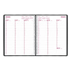 Brownline 2027 Weekly Planner - 11" x 8-1/2" - Black-Saturday from 7:00 a.m. to 5:45 p.m. in
15-minute intervals