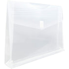 JAM Paper Enveloppes en plastique, fermeture autoagrippante, exp.de 2 po, 9 3/4 x 13 po, transparentes 12/pqt-Ouverture : livret