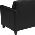 Flash Furniture – Causeuse en cuir Hercules Diplomat, noir-Mousse ignifuge CA117