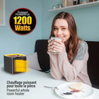 Handy Heater - Chauffage d'appoint électrique portable en céramique à chaleur instantanée de 1200 W-Performance ultra-rapide du ventilateur à chaleur instantanée : le chauffage céramique haute performance du Handy Heater propulse l'air chaud rapidement dans toute pièce intérieure, atteignant la température souhaitée plus vite que les chauffages électriques traditionnels.