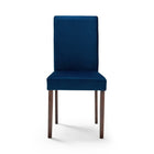 Modway Prosper 5-Piece Upholstered Velvet Dining Set - Cappuccino Navy-Performance Velvet Polyester Upholstery