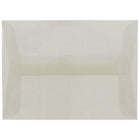JAM Paper A6 Translucent Vellum Invitation Envelopes - 4.75" x 6.5" - Platinum Silver - 25 Pack (PACV666)-Color: Platinum Silver Translucent 