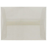JAM Paper A6 Translucent Vellum Invitation Envelopes - 4.75" x 6.5" - Platinum Silver - 25 Pack (PACV666)-Color: Platinum Silver Translucent 