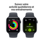 Apple - Watch SE 3 - 44 mm - GPS - Boîtier en aluminum Minuit avec Bracelet Sport Minuit - P / M-Apple Watch SE 3 est capable de détecter une mauvaise chute ou un accident de voiture grave pour vous aider à joindre les secours et prévenir vos contacts d’urgence9. Accompagnement peut informer automatiquement vos proches quand vous arrivez à bon port