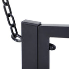 Outsunny 50" Porch Swing Chair with Chain Black-2 Supportive hanging chains offer stable and durable strength   