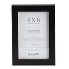 Gry Mattr - Cadre photo en bois sans passe-partout - Noir -  4 po x 6 po-Cadre en bois