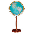 Replogle National Gegraphic Chamberlin 16" Blue Ocean Illuminated Floor Globe - English-Illuminated with long lasting led lights