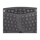 Adesso Ergonomic USB Keyboard - Wired - Canadian Bilingual Layout - Black-Wired USB connection ensures reliable performance