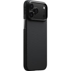 PITAKA Tactile Woven Case for iPhone 17 Pro - Black/Grey-Powered by our exclusive PitaTap technology