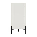Manhattan Comfort Abbey Modern Accent Cabinet and Sideboard - Maple and Off White - Set of 2-15.7" L x 66.9" W x 32" H