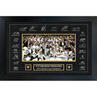 Pittsburgh Penguins 2016 Stanley Cup Replica Signature Frame - Framed Print - 35" x 23"-Premium print framed