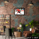Matthew Tkachuk Florida Panthers - Framed Canvas - 31" x 22"-Officially licensed by the NHL and NHLPA