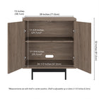 Hudson&Canal Whitman 28"W Accent Cabinet - Antiqued Grey Oak-8