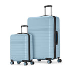 Bugatti Lisbon 2-Piece Hardside Luggage Set - Blue-Made from a durable blend of ABS and polycarbonate composite