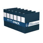 Davis Group Premium Economy Binder - D Ring - 3" - Navy Blue - 6 Pack-3 Ring Binder