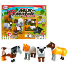 Popular Playthings Magnetic Mix or Match Farm Animals-Magnetic toys: Put together a fun animal puzzle when you match the pieces by color or build something funny to create a silly mix like a cow-dog or sheep-horse!