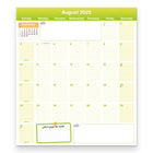 Blueline 2025-2026 Fridgeplanner Magnetic Calendar - 14" x 13-1/2" - English-One month on each sheet, one ruled block per day