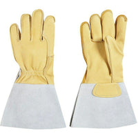 Grain Cowhide Leather Gloves, SEE836, Leather, 2 Pack-Work Glove Type: Welder's Gloves