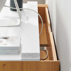 Modway Kinetic 49" Wall-Mount Office Desk - White Natural-Assembly Required