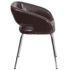 Flash Furniture Fusion Series Contemporary Brown Leather Side Reception Chair-Brown LeatherSoft Upholstery