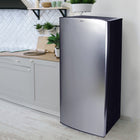 Koolatron Compact Fridge with Freezer - 6.2 cu ft - Stainless Steel-Space-saving flat-back design with enclosed compressor coils