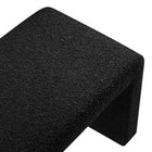Modway Simba Boucle Fabric Waterfall Long Bench - Black-8