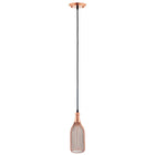 Modway - Glimmer Or rose en forme de bouteille Lumière suspendue-Lampe suspendue en forme de bouteille