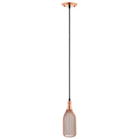 Modway - Glimmer Or rose en forme de bouteille Lumière suspendue-Lampe suspendue en forme de bouteille