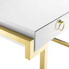Modway Ring 47" Office Desk - Gold White-8