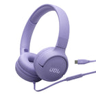 JBL Tune 520C USB-C Hi-Res Wired On-Ear Headphones - Purple-Hi-Res audio
