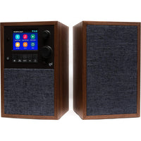 Grace Digital Mondo Elite Alto Smart Internet Radio with Accessory Speaker - Bluetooth - Walnut-In addition to the built-in apps and radio station databases, play any audio via Bluetooth or Wi-Fi from any Chromecast enabled app on your smartphone or computer