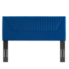 Modway Patience Channel Tufted Performance Velvet Full/Queen Headboard - Navy-3 Mounting Positions