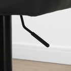 HOMCOM - Tabourets de bar pivotants réglables en tissu capitonné - gris - paquet de 2-Le repose-pieds empêche vos jambes de pendre 
