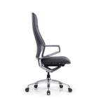 DecentLiving Full Height-Back Office Chair - Grey-German-engineered Bock seating mechanism