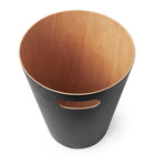 Umbra Woodrow Waste Can - Black-No Lid