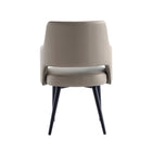 Manhattan Comfort - Chaise de salle à manger moderne Tremont 58 cm en similicuir avec accoudoirs - Taupe-Assemblage minimal requis Matériel inclus