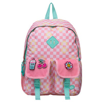 Jump Backpack - Pink-Made of durable polyester material