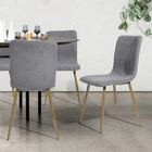 FurnitureR Dining Side Chair - Grey - 4 Pack-Set of 4 chairs included