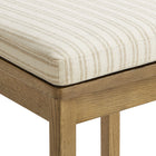 Modway Jax Oak Wood Counter Stool With Wavy Razor Back and Cushion - Weathered Oak Oatmeal Stripe-8