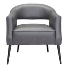 Zuo Berkeley Accent Chair - Vintage Grey-Plush and durable faux leather fabric