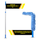 Gritt Commercial - Brosse flexible de 22 po - Manche en microfibre et chenille - Manche télescopique de 6 pi-Le manche télescopique à 2 sections offre une longueur ajustable de 3 à 6 pi avec verrouillage sécurisé