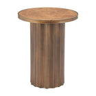 Zuo Afinato Side Table - Brown-Colour: Brown