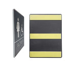 Futech - Panneau de Toilette Femme et Handicap en Braille - Gris - Paquet de 2-Conception en braille