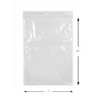 KL Rubber Resealable Polyethylene Bag with Hang Hole - 2 Mil - 7" x 10” - 1000 Pack-Approved for direct food contact — ideal for meats, produce, and dry goods