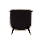 Manhattan Comfort - Lot de 2 chaises de salle à manger modernes Eda 58 cm en velours crème-Testé pour usage commercial avec une capacité de charge de 150 kg